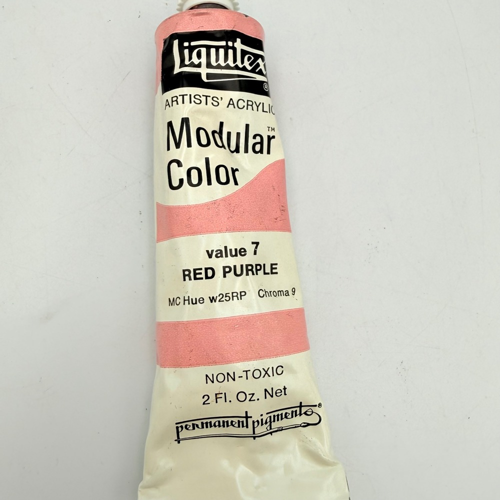 Liquitex Artists Acrylic Modular Color Red Purple Value 7 Paint 2oz w25RP